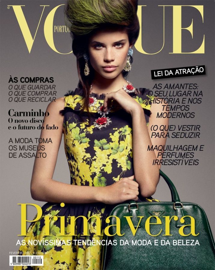 VOGUE PORTUGAL magazine side cover  February 2012
