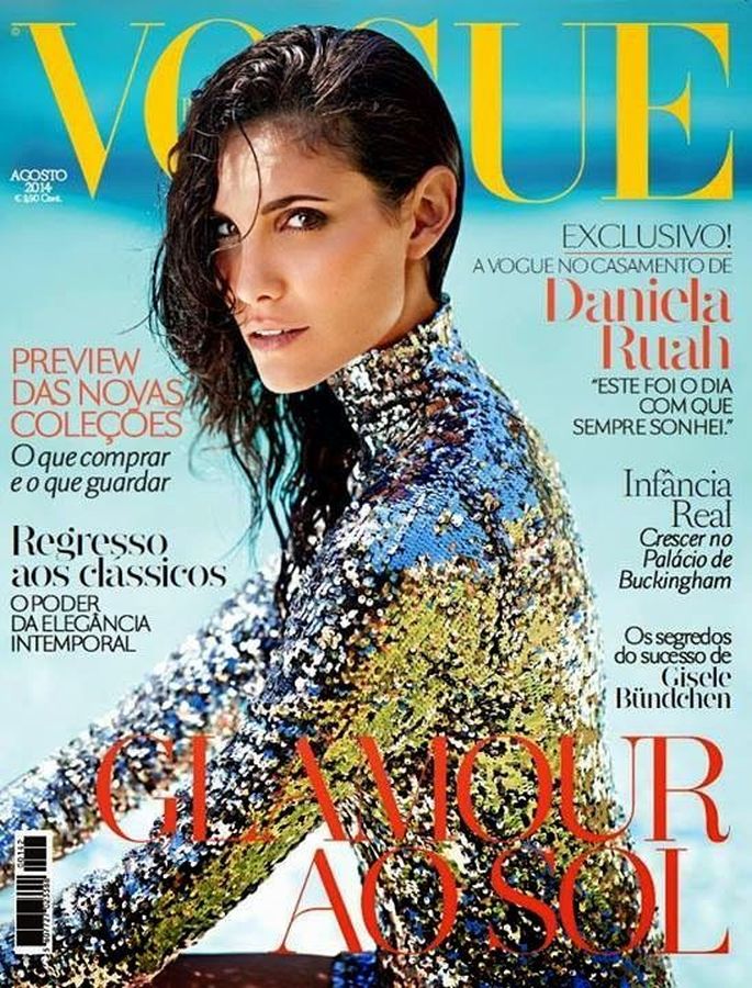VOGUE PORTUGAL magazine side cover  August 2014