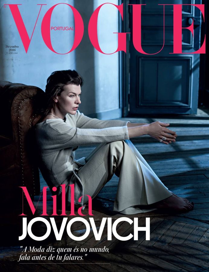 VOGUE PORTUGAL magazine side cover  December 2016