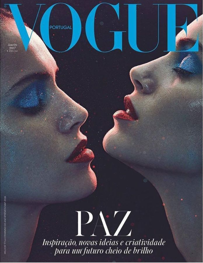 VOGUE PORTUGAL magazine side cover  January 2017