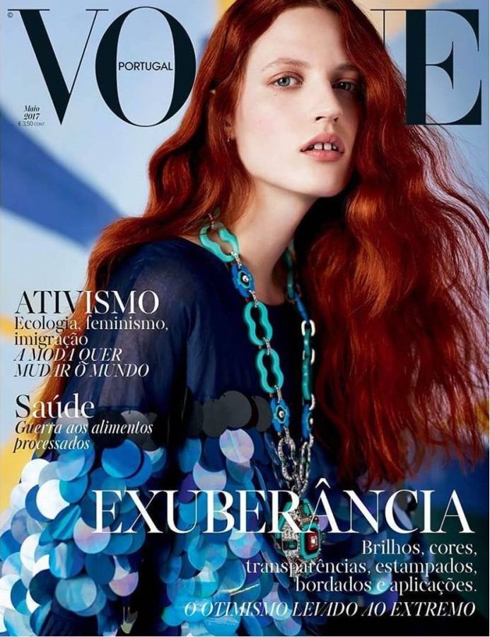 VOGUE PORTUGAL magazine side cover  May 2017