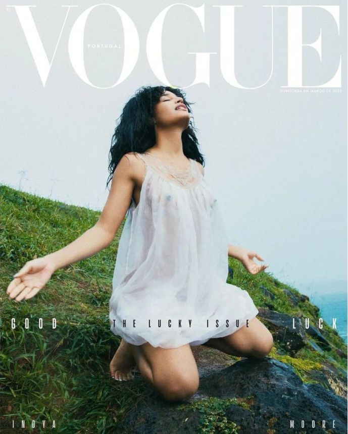 VOGUE PORTUGAL magazine side cover  March 2023