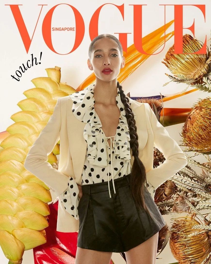 VOGUE SINGAPORE magazine side cover  February 2021