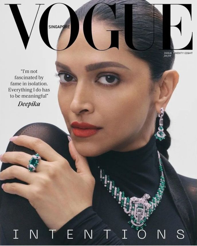 VOGUE SINGAPORE magazine side cover  January/February 2024