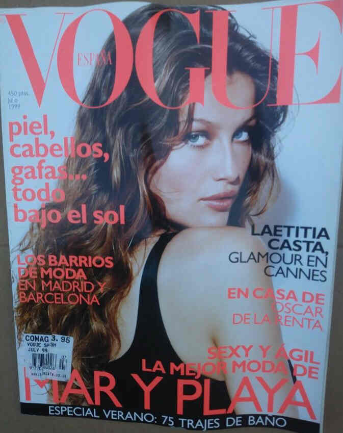 VOGUE SPAIN magazine side cover  July 1999