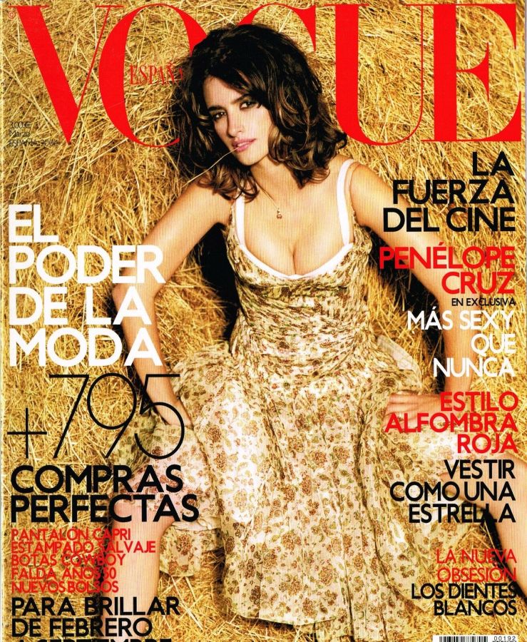 VOGUE SPAIN magazine side cover  March 2004