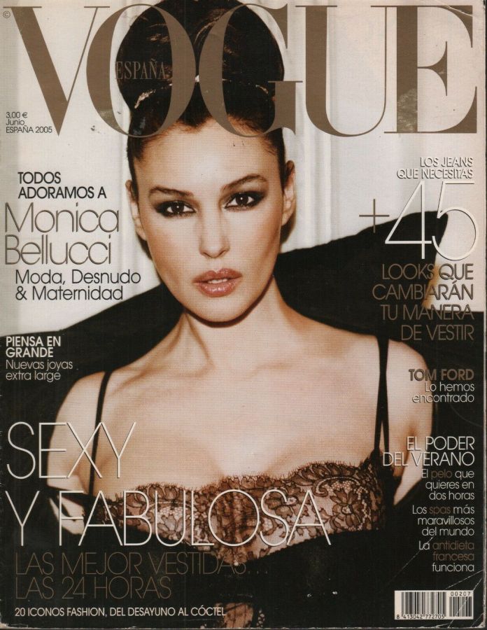 VOGUE SPAIN magazine side cover  June 2005