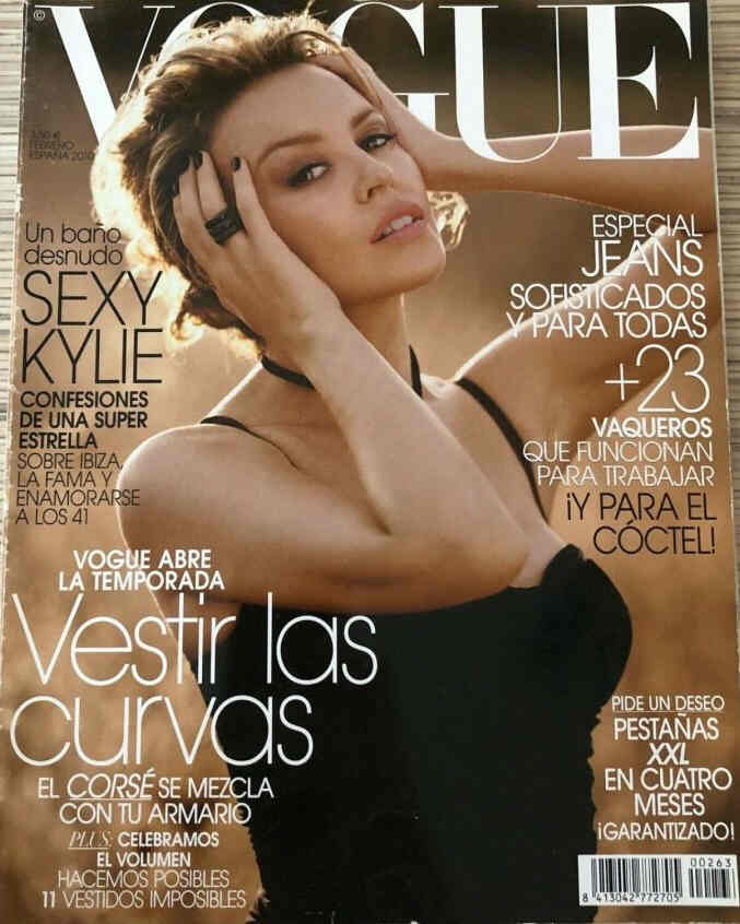 VOGUE SPAIN magazine side cover  February 2010