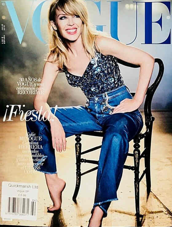 VOGUE SPAIN magazine side cover  July 2018