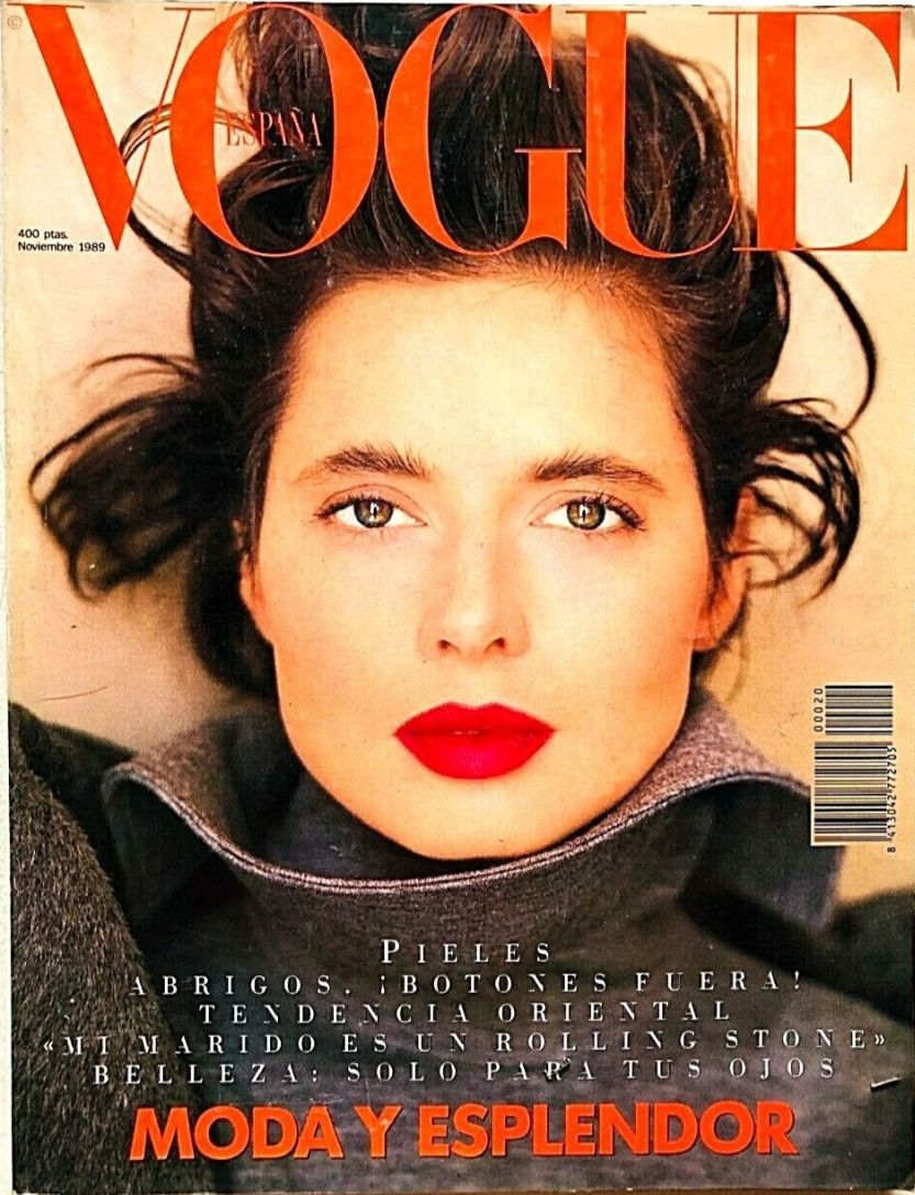 VOGUE SPAIN magazine side cover  November 1989