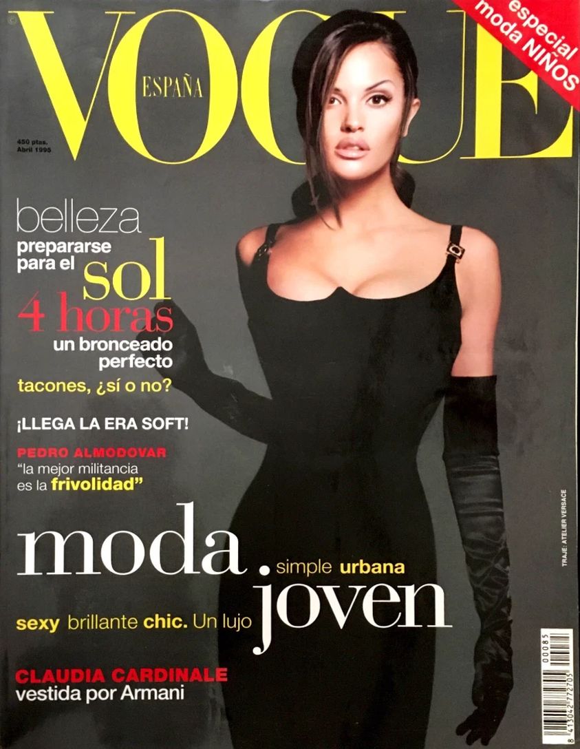 VOGUE SPAIN magazine side cover  April 1995