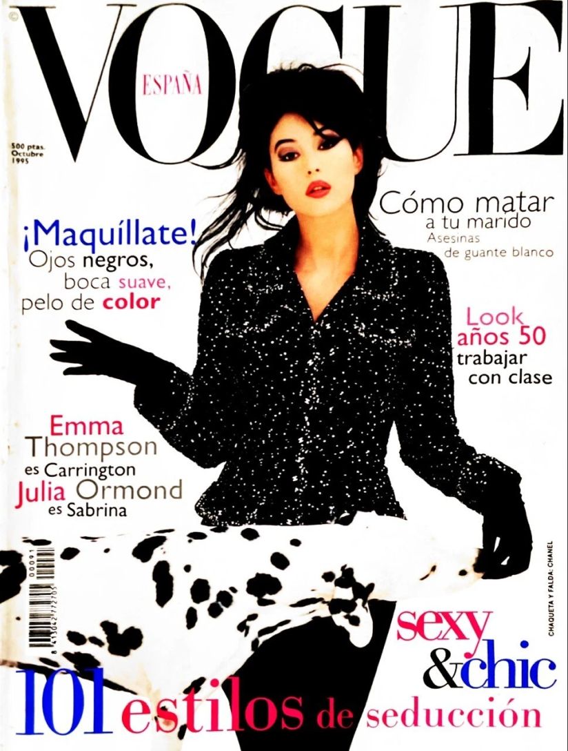 VOGUE SPAIN magazine side cover  October 1995