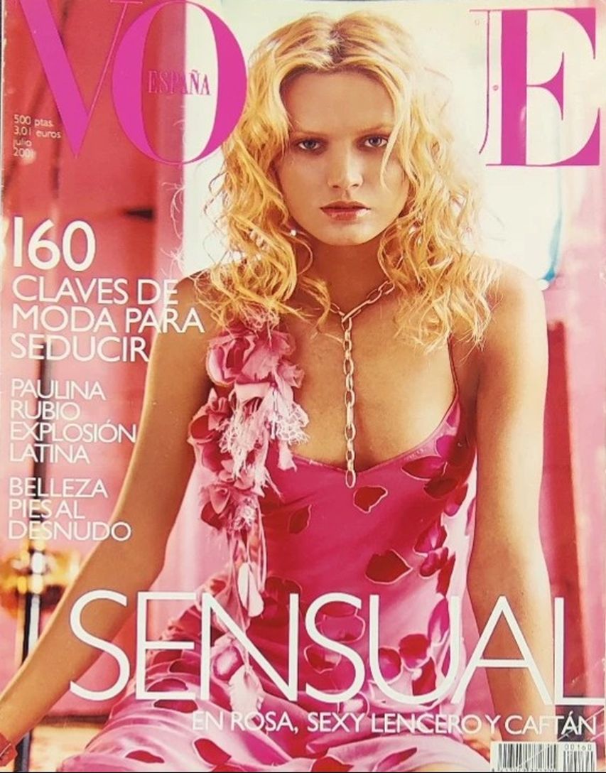 VOGUE SPAIN magazine side cover  July 2001