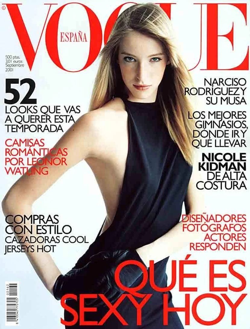 VOGUE SPAIN magazine side cover  September 2001