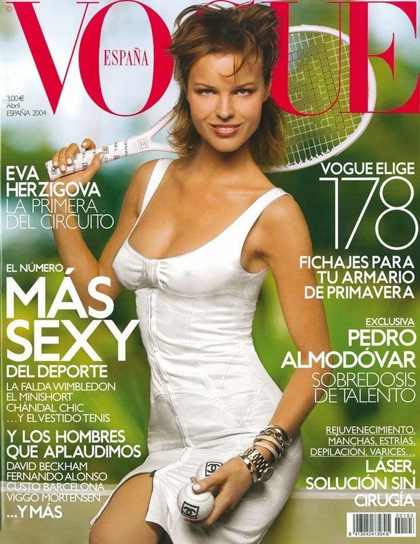 VOGUE SPAIN magazine side cover  April 2004