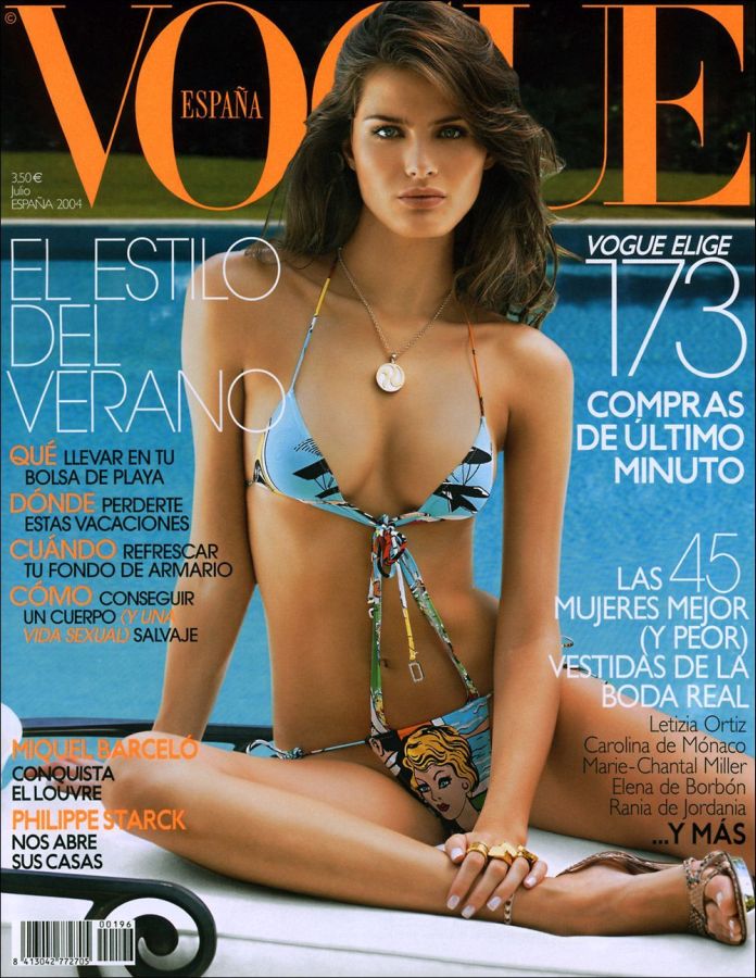 VOGUE SPAIN magazine side cover  July 2004