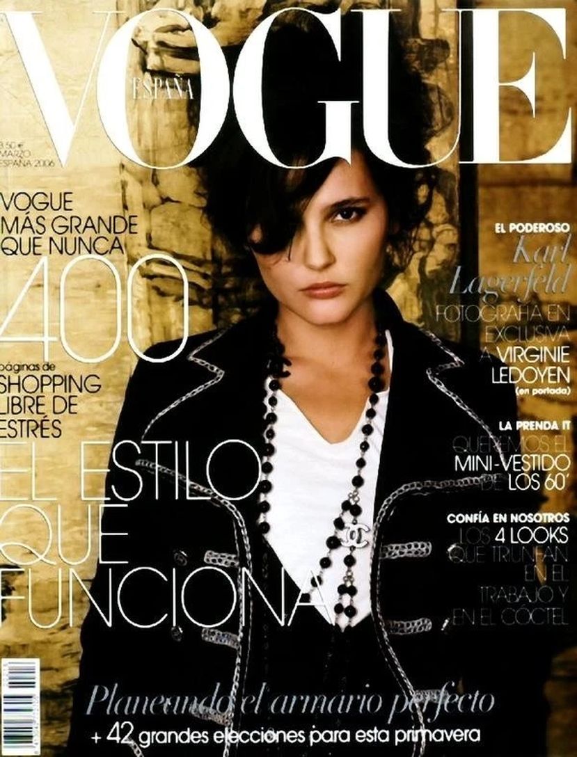VOGUE SPAIN magazine side cover  March 2006