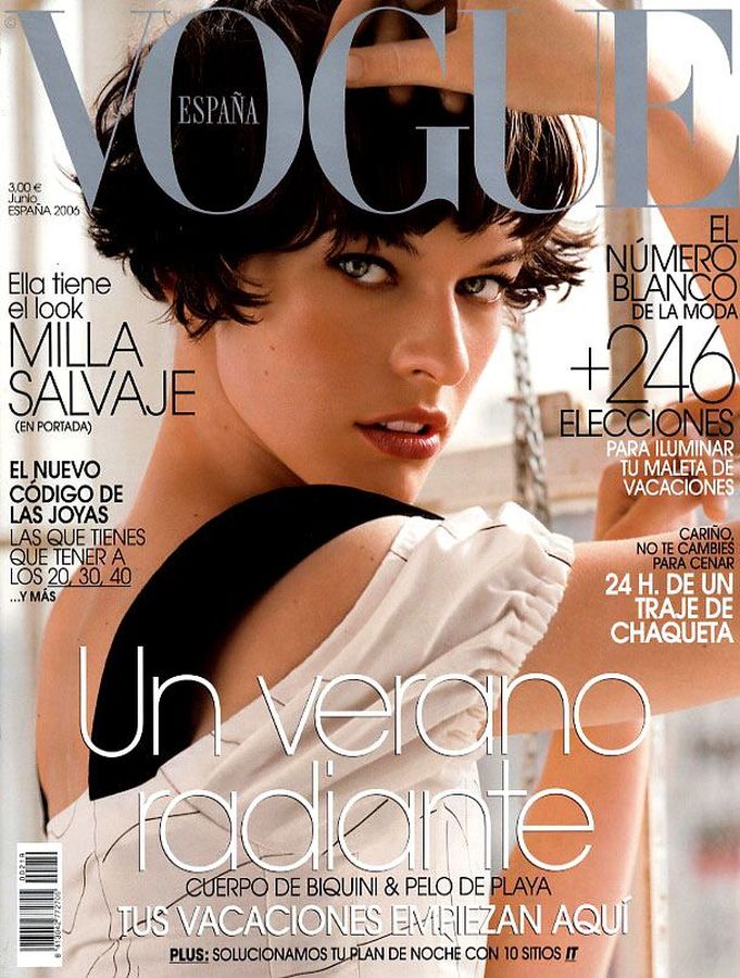 VOGUE SPAIN magazine side cover  June 2006