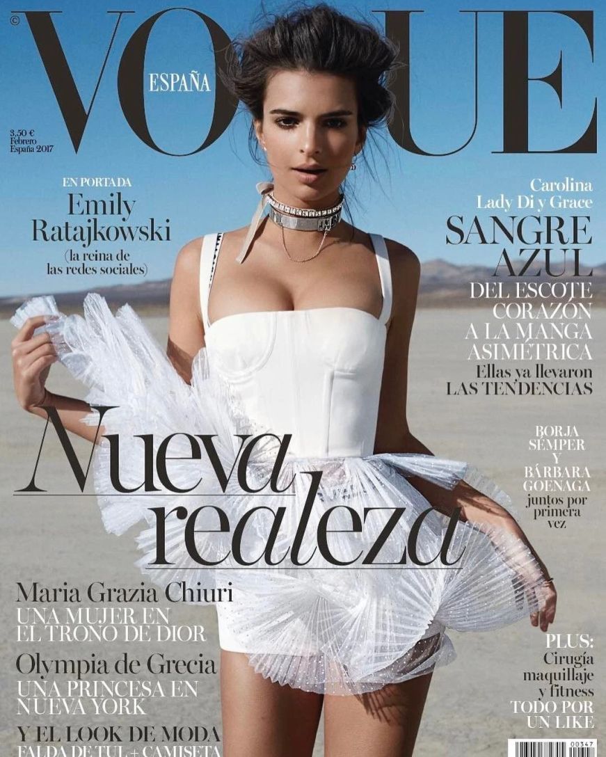VOGUE SPAIN magazine side cover  February 2007