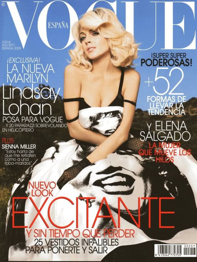 VOGUE SPAIN magazine side cover  August 2009