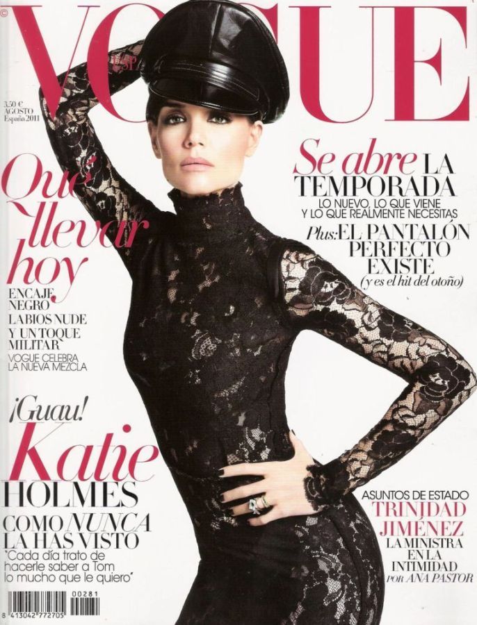VOGUE SPAIN magazine side cover  August 2011