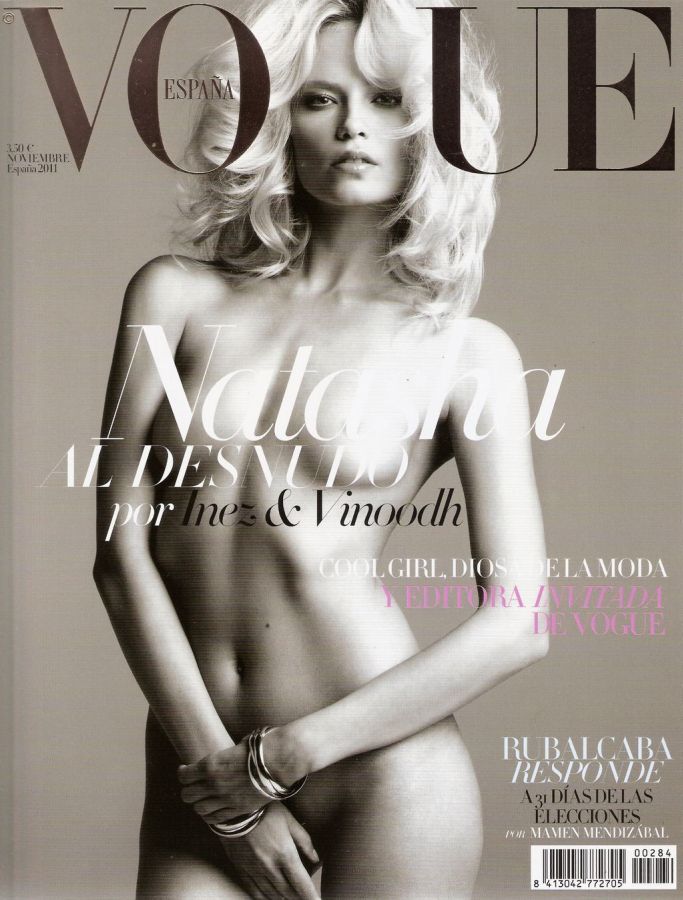 VOGUE SPAIN magazine side cover  November 2011