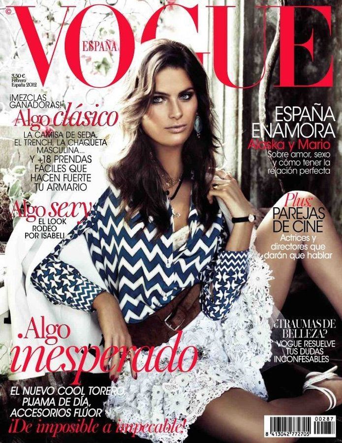 VOGUE SPAIN magazine side cover  February 2012