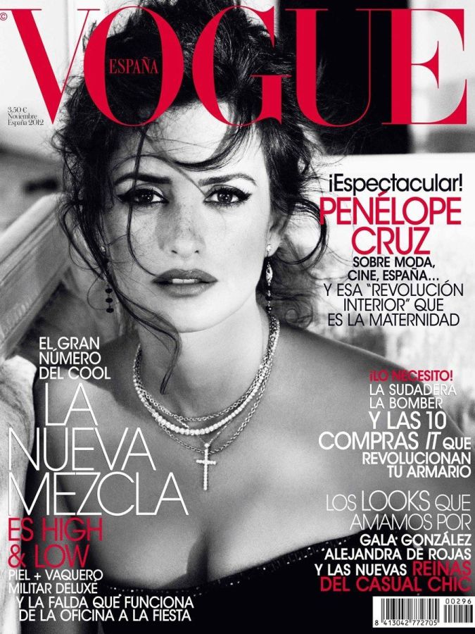 VOGUE SPAIN magazine side cover  November 2012