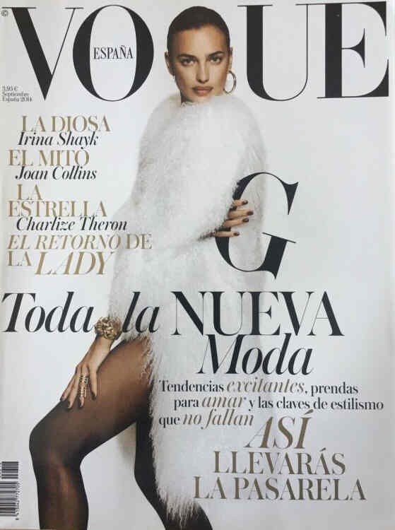 VOGUE SPAIN magazine side cover  September 2014