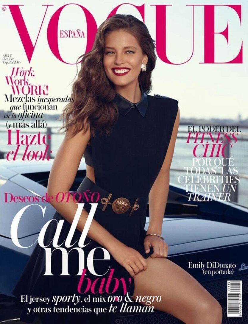 VOGUE SPAIN magazine side cover  October 2014