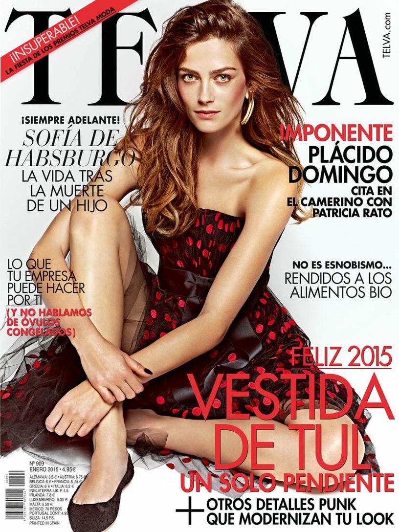 VOGUE SPAIN magazine side cover Issue 909  January 2015