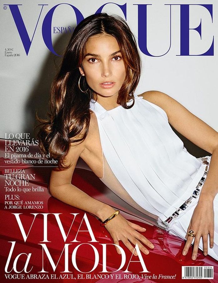 VOGUE SPAIN magazine side cover  January 2016