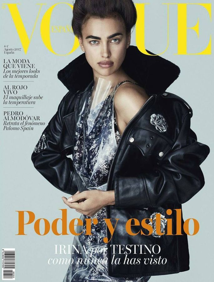 VOGUE SPAIN magazine side cover  August 2017