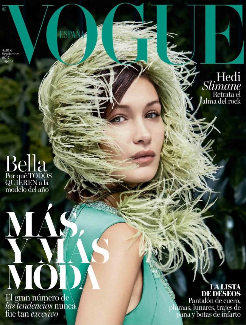 VOGUE SPAIN magazine side cover  September 2017