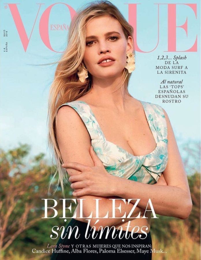 VOGUE SPAIN magazine side cover  May 2018