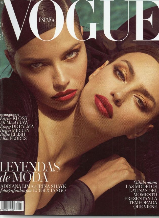 VOGUE SPAIN magazine side cover  August 2019