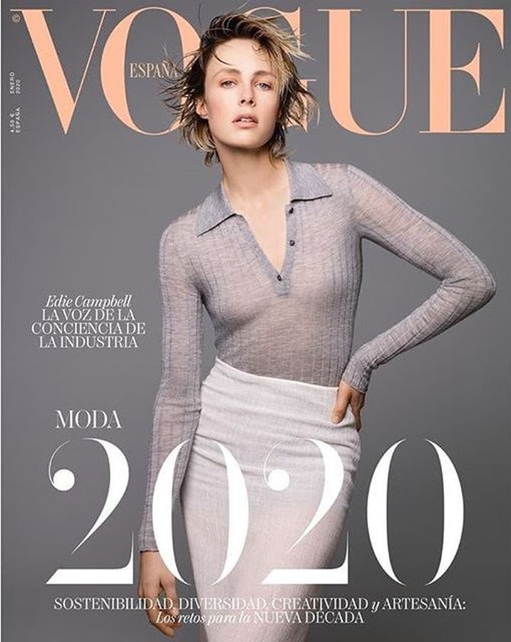 VOGUE SPAIN magazine side cover  January 2020
