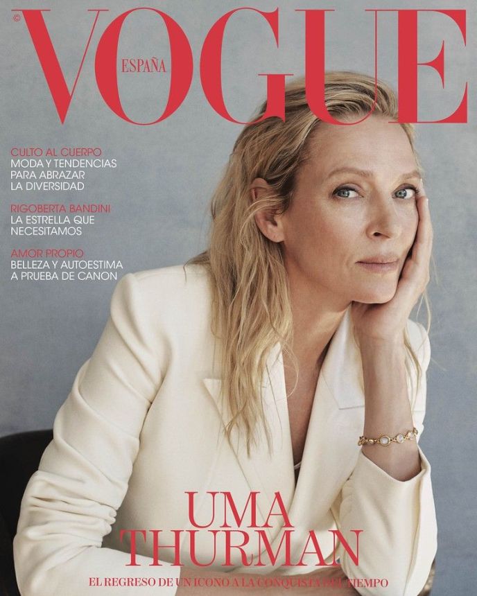 VOGUE SPAIN magazine side cover  March 2022
