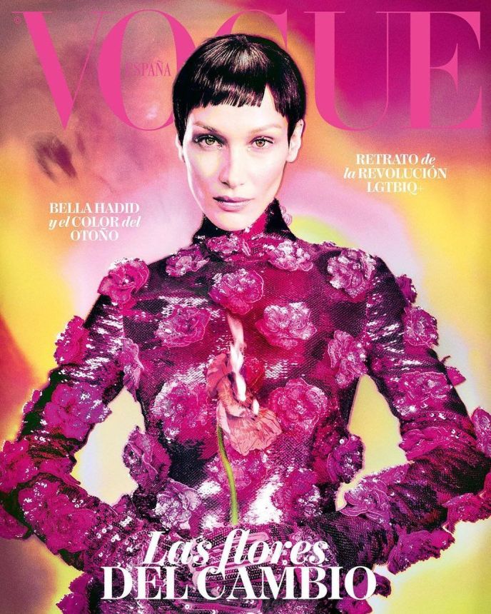 VOGUE SPAIN magazine side cover  August 2022