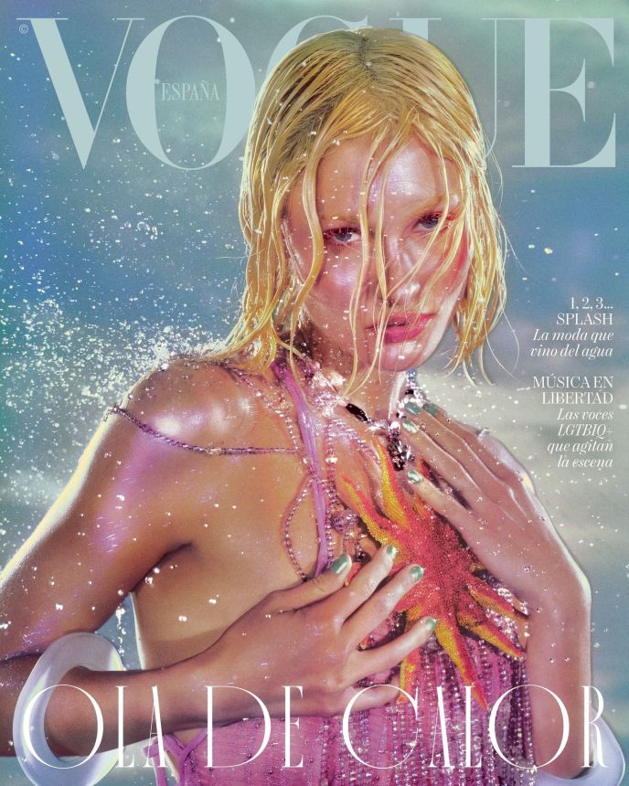 VOGUE SPAIN magazine side cover  July 2023