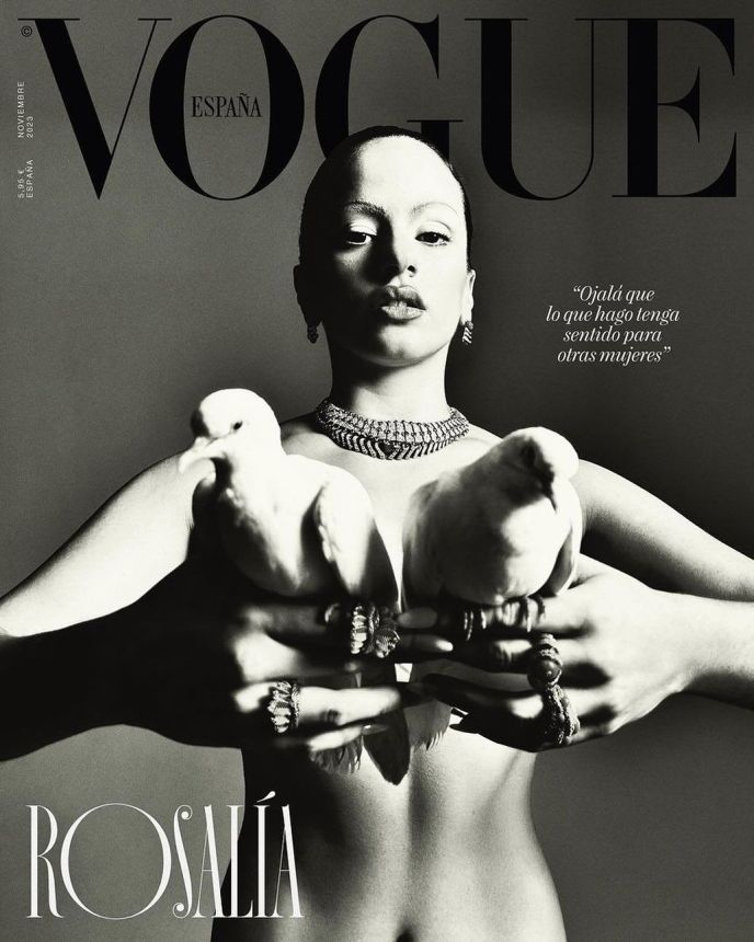 VOGUE SPAIN magazine side cover  November 2023