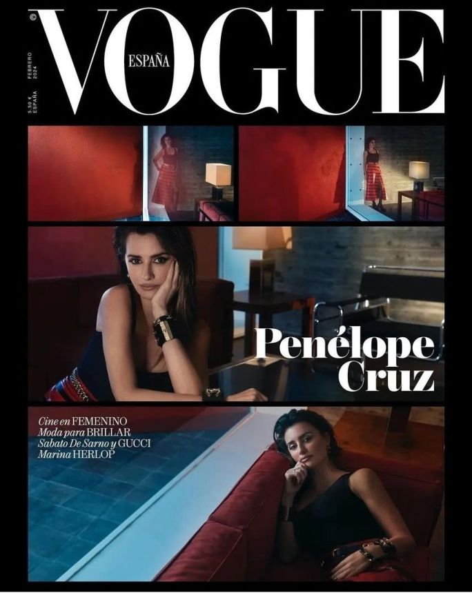VOGUE SPAIN magazine side cover  February 2024