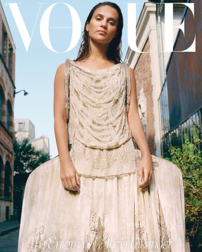 VOGUE SWEDEN magazine side cover  June/July 2022