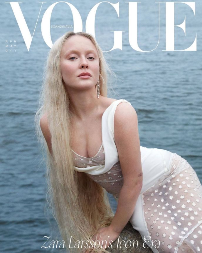 VOGUE SWEDEN magazine side cover  April/May 2023