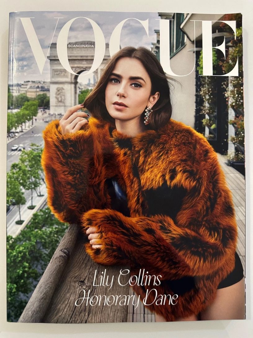 VOGUE SWEDEN magazine side cover  August/September 2024