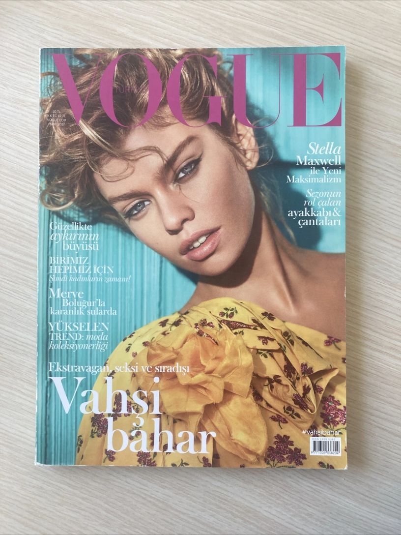 VOGUE TURKEY magazine side cover  March 2017