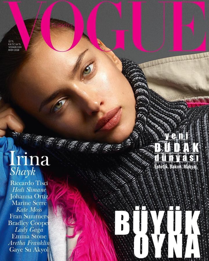 VOGUE TURKEY magazine side cover  October 2018