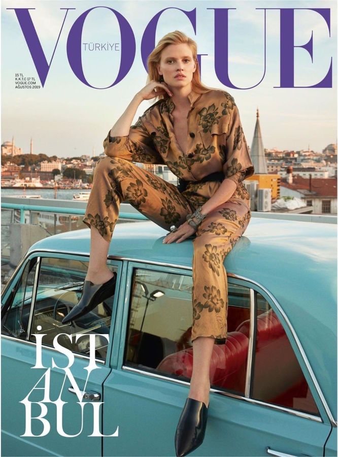 VOGUE TURKEY magazine side cover  August 2019