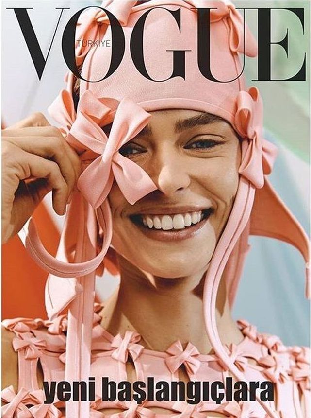 VOGUE TURKEY magazine side cover  January 2020