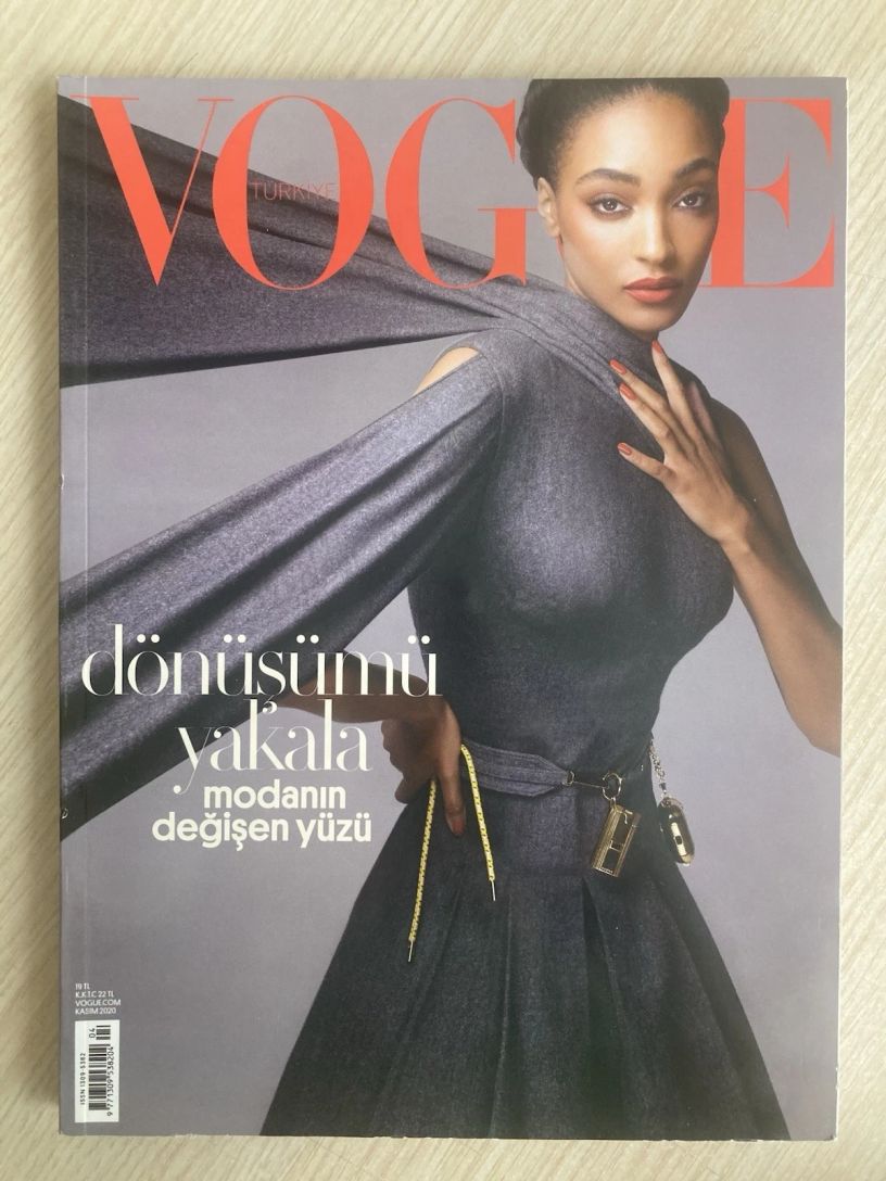 VOGUE TURKEY magazine side cover  November 2020